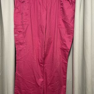 Hot Pink Utility Scrub Pants
